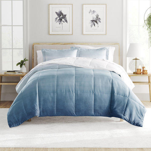 Ebern Designs All Season DownAlternative Reversible Comforter Set in